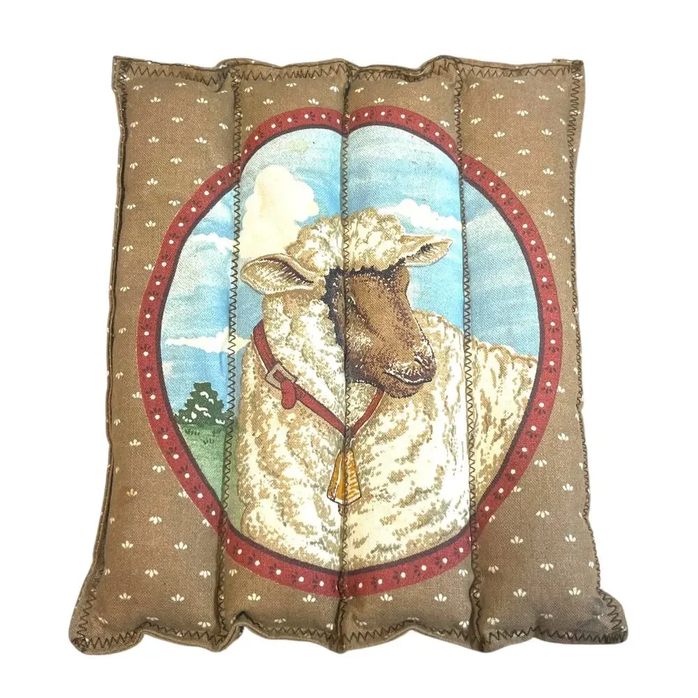 Handmade Lamb Rice Filled Hot Pad Trivet Farmhouse Kitchen Potholder 7.5